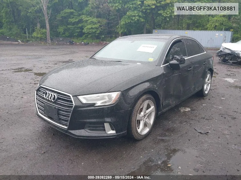 WAUBEGFF3KA108881 2019 Audi A3 45 Premium