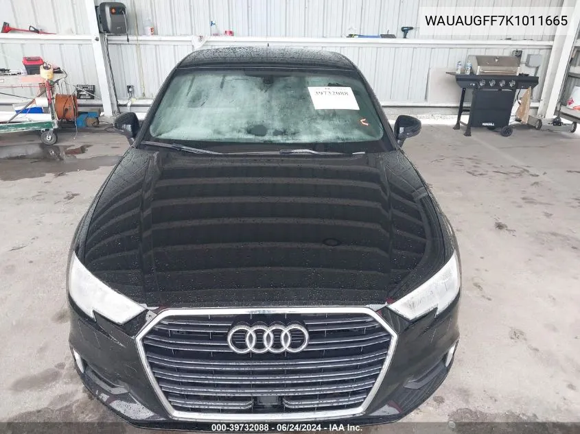 2019 Audi A3 40 Premium VIN: WAUAUGFF7K1011665 Lot: 39732088