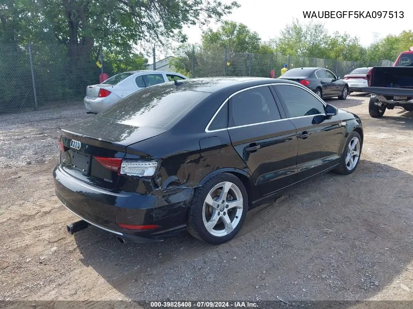 WAUBEGFF5KA097513 2019 Audi A3 45 Premium