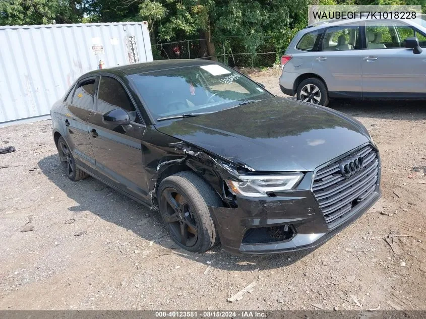 WAUBEGFF7K1018228 2019 Audi A3 45 Premium