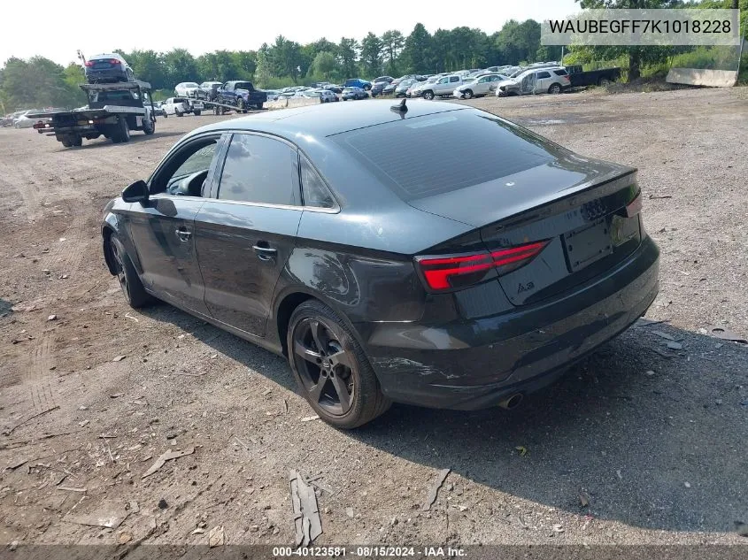 WAUBEGFF7K1018228 2019 Audi A3 45 Premium