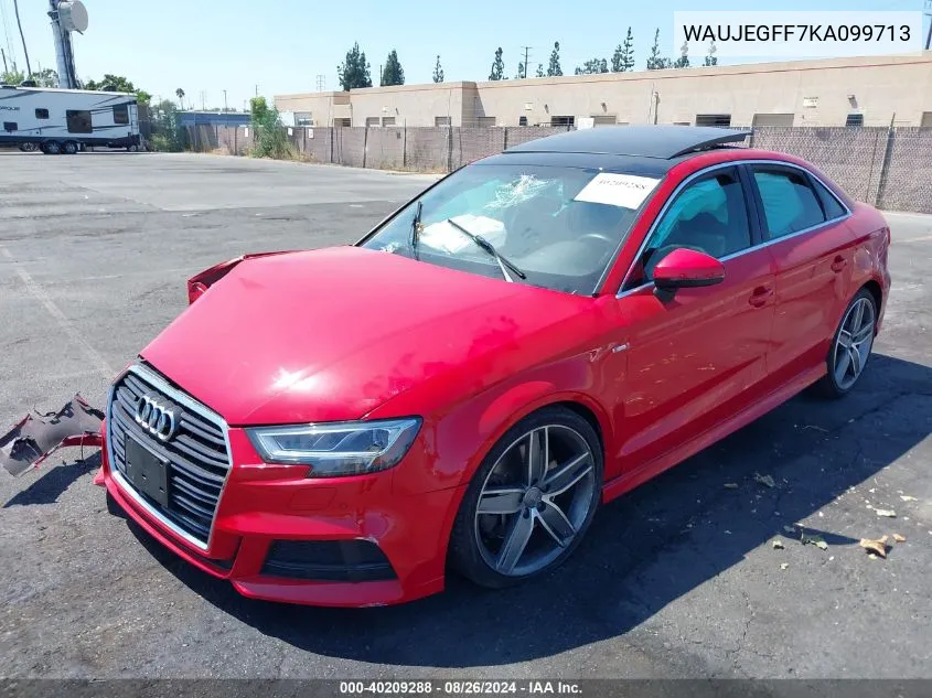 WAUJEGFF7KA099713 2019 Audi A3 45 Premium