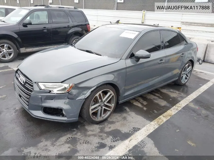 WAUAUGFF9KA117888 2019 Audi A3 40 Titanium Premium