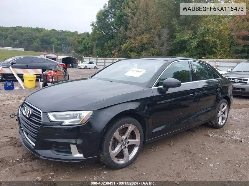 WAUBEGFF6KA116473 2019 Audi A3 45 Premium