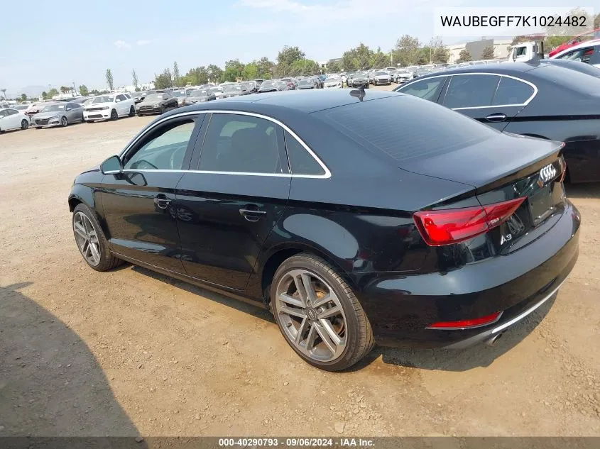 WAUBEGFF7K1024482 2019 Audi A3 45 Premium