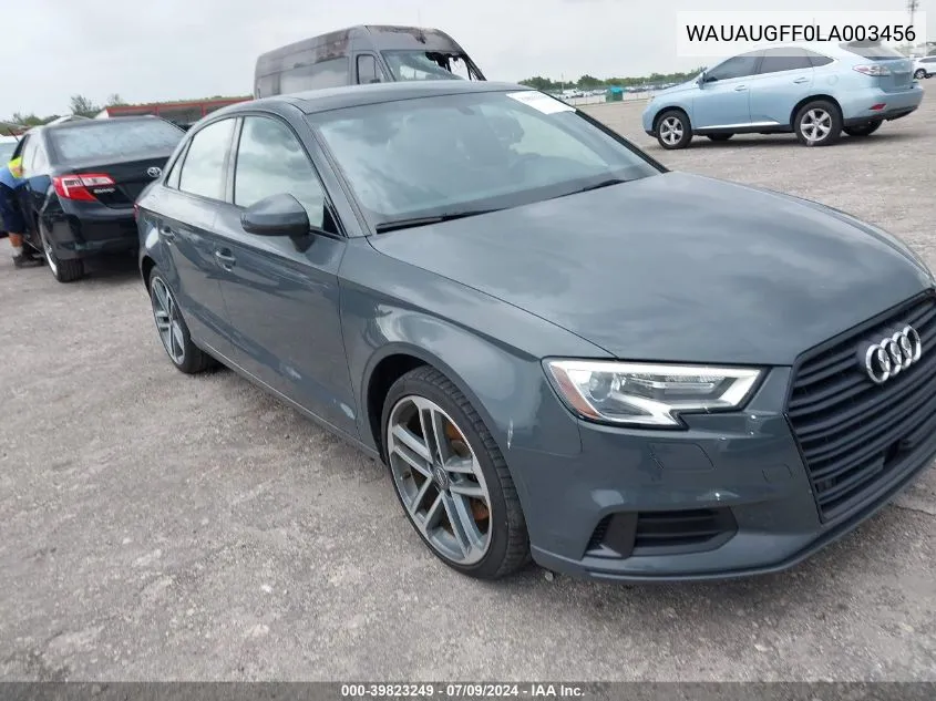 2020 Audi A3 Premium 40 Tfsi Front-Wheel Drive S Tronic VIN: WAUAUGFF0LA003456 Lot: 39823249