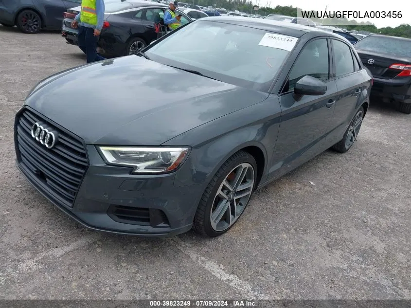 2020 Audi A3 Premium 40 Tfsi Front-Wheel Drive S Tronic VIN: WAUAUGFF0LA003456 Lot: 39823249