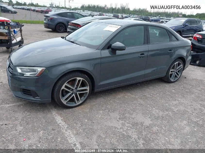 2020 Audi A3 Premium 40 Tfsi Front-Wheel Drive S Tronic VIN: WAUAUGFF0LA003456 Lot: 39823249