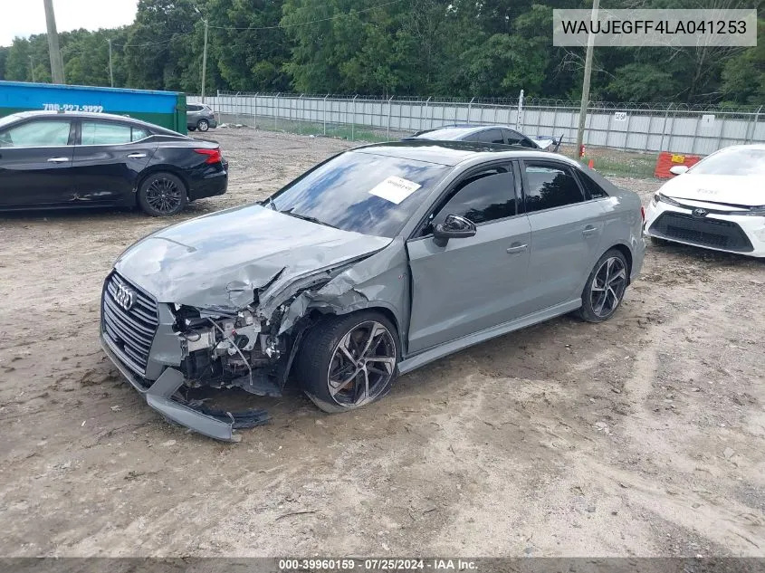 2020 Audi A3 Premium Plus 45 Tfsi S Line Quattro S Tronic VIN: WAUJEGFF4LA041253 Lot: 39960159