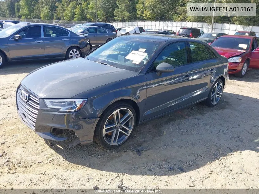 2020 Audi A3 Premium 40 Tfsi Front-Wheel Drive S Tronic VIN: WAUAUGFF5LA015165 Lot: 40252140