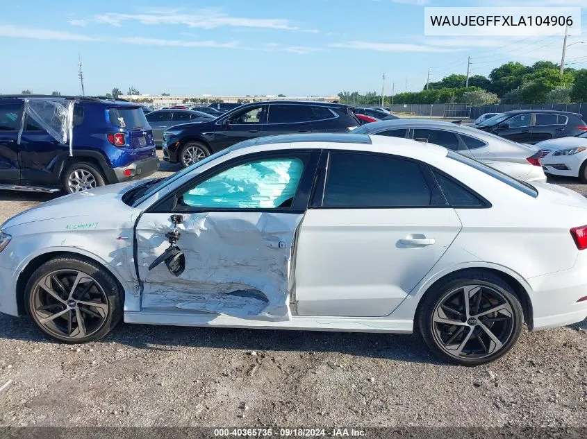 WAUJEGFFXLA104906 2020 Audi A3 S-Line Premium Plus