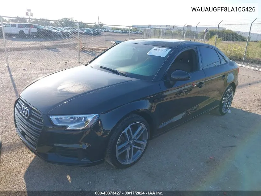 2020 Audi A3 Premium 40 Tfsi Front-Wheel Drive S Tronic VIN: WAUAUGFF8LA105426 Lot: 40373427