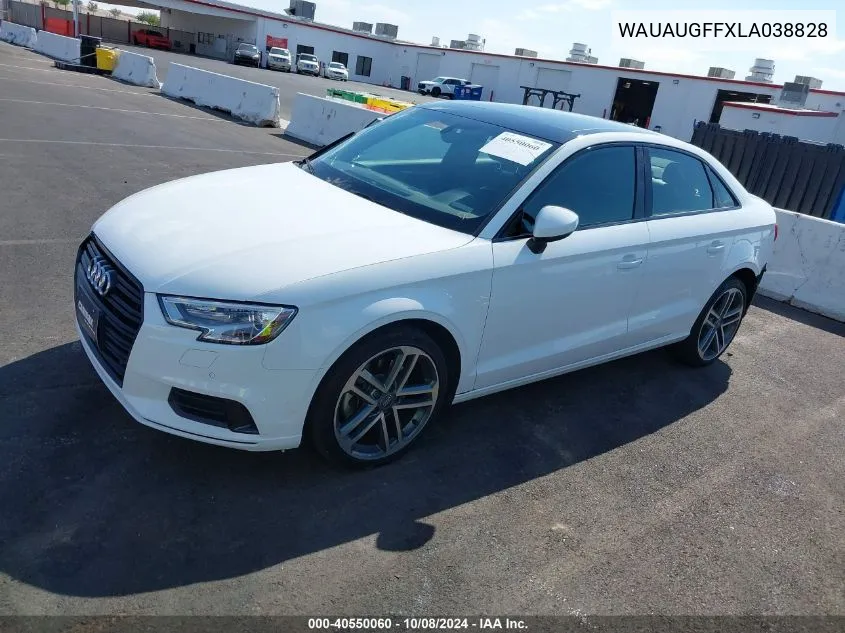 2020 Audi A3 Premium 40 Tfsi Front-Wheel Drive S Tronic VIN: WAUAUGFFXLA038828 Lot: 40550060