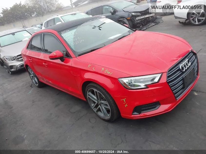 2020 Audi A3 Premium 40 Tfsi Front-Wheel Drive S Tronic VIN: WAUAUGFF7LA006595 Lot: 40699657