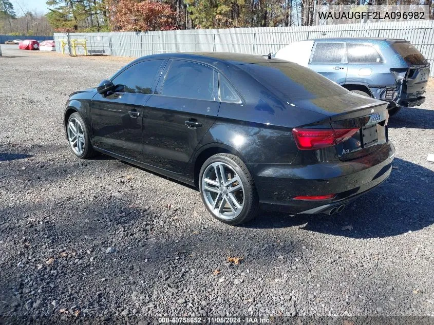 2020 Audi A3 Premium 40 Tfsi Front-Wheel Drive S Tronic VIN: WAUAUGFF2LA096982 Lot: 40758652