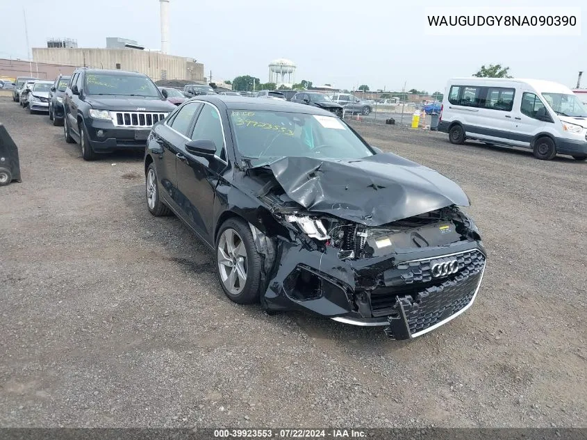 WAUGUDGY8NA090390 2022 Audi A3 Premium 40 Tfsi Quattro S Tronic