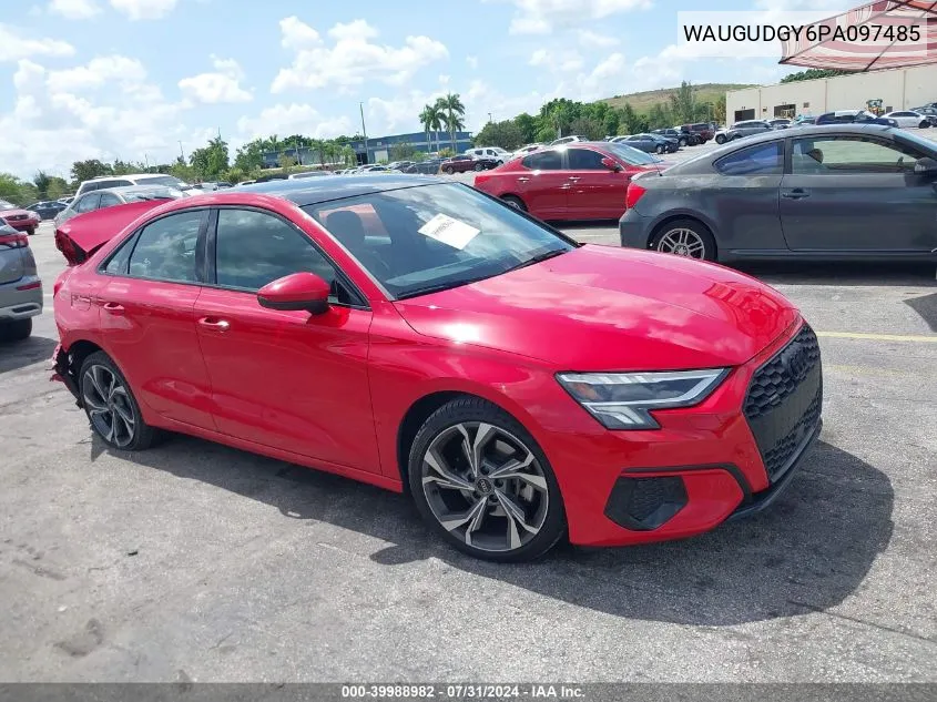 WAUGUDGY6PA097485 2023 Audi A3 Premium 40 Tfsi Quattro S Tronic