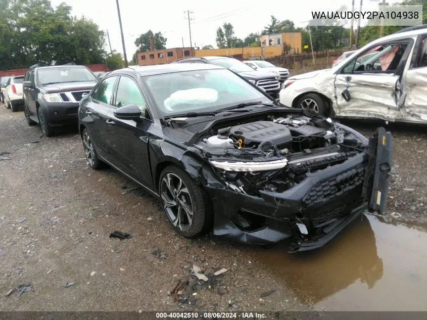 2023 Audi A3 Premium 40 Tfsi Front-Wheel Drive S Tronic VIN: WAUAUDGY2PA104938 Lot: 40042510