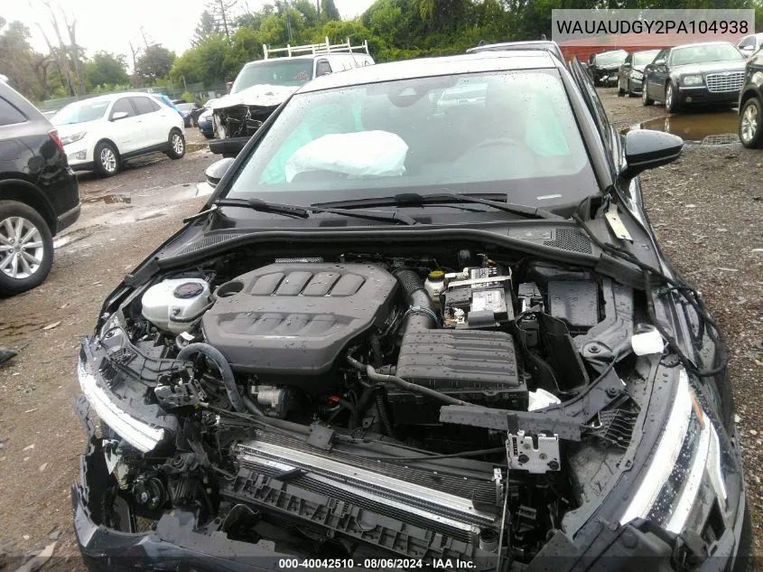 2023 Audi A3 Premium 40 Tfsi Front-Wheel Drive S Tronic VIN: WAUAUDGY2PA104938 Lot: 40042510