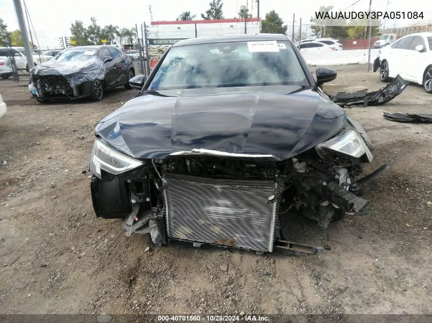 2023 Audi A3 Premium 40 Tfsi Front-Wheel Drive S Tronic VIN: WAUAUDGY3PA051084 Lot: 40701560