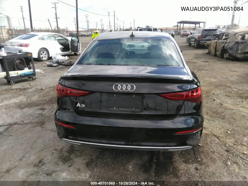 2023 Audi A3 Premium 40 Tfsi Front-Wheel Drive S Tronic VIN: WAUAUDGY3PA051084 Lot: 40701560