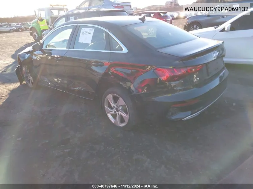 2023 Audi A3 Premium 40 Tfsi Quattro S Tronic VIN: WAUGUDGY9PA069132 Lot: 40797646