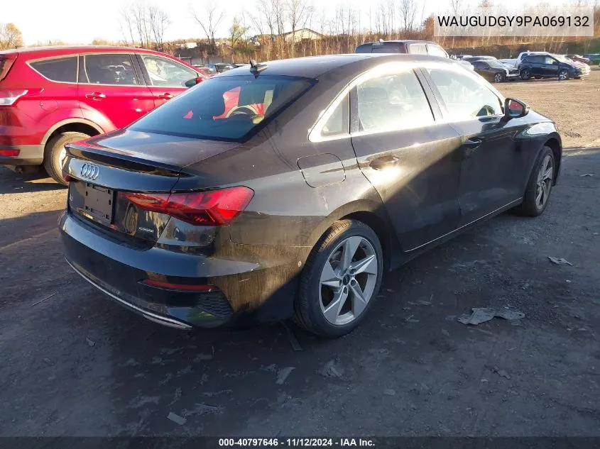 2023 Audi A3 Premium 40 Tfsi Quattro S Tronic VIN: WAUGUDGY9PA069132 Lot: 40797646