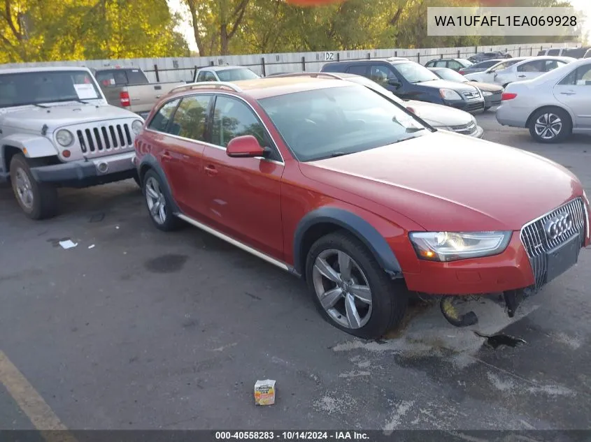 2014 Audi A4 Allroad Premium Plus VIN: WA1UFAFL1EA069928 Lot: 40558283