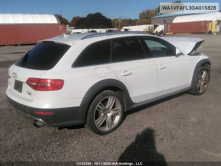 2016 Audi A4 Allroad VIN: WA1VFAFL3GA015828 Lot: 12123336