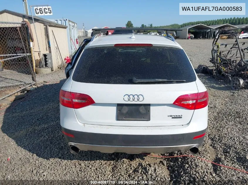 2016 Audi Allroad 2.0T Premium VIN: WA1UFAFL7GA000583 Lot: 40097719