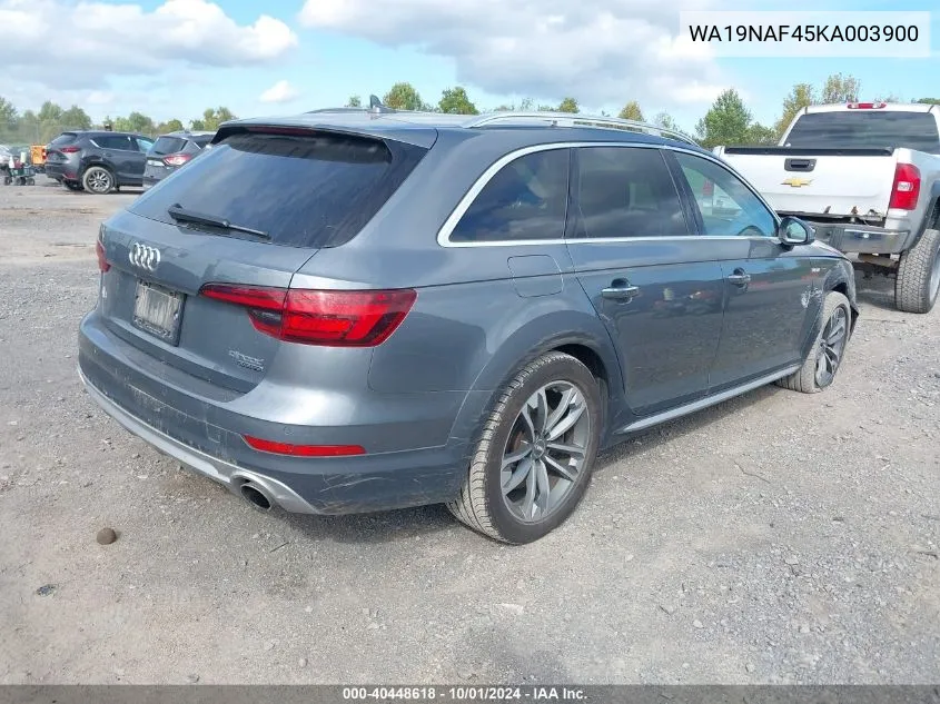 2019 Audi A4 Allroad 45 Premium VIN: WA19NAF45KA003900 Lot: 40448618