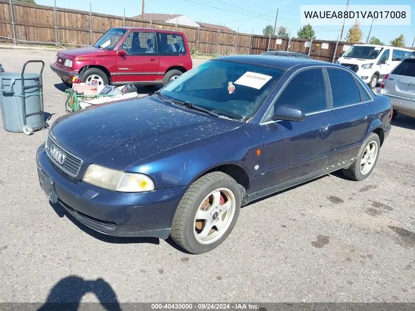 1997 Audi A4 2.8 VIN: WAUEA88D1VA017008 Lot: 40430000