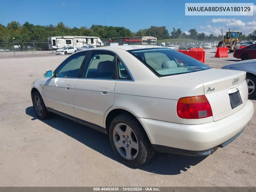 1997 Audi A4 2.8 VIN: WAUEA88D5VA180129 Lot: 40493830