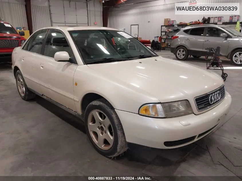 1998 Audi A4 2.8 VIN: WAUED68D3WA030839 Lot: 40887833