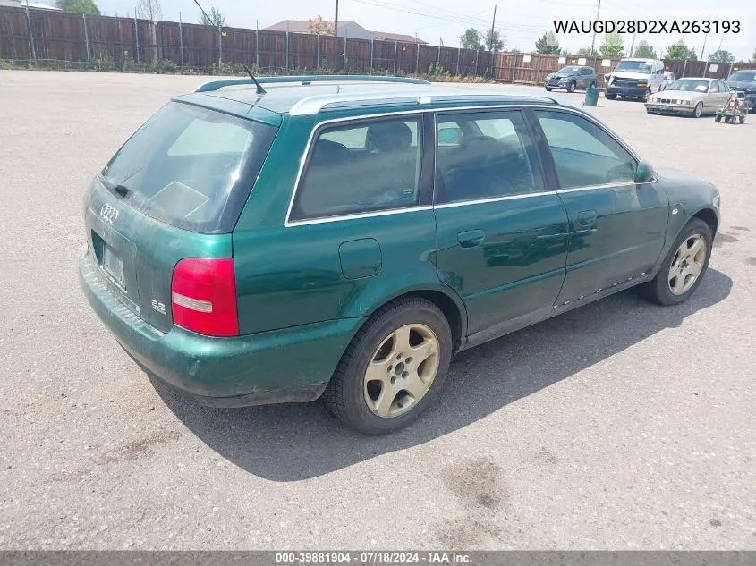 WAUGD28D2XA263193 1999 Audi A4 2.8 Avant