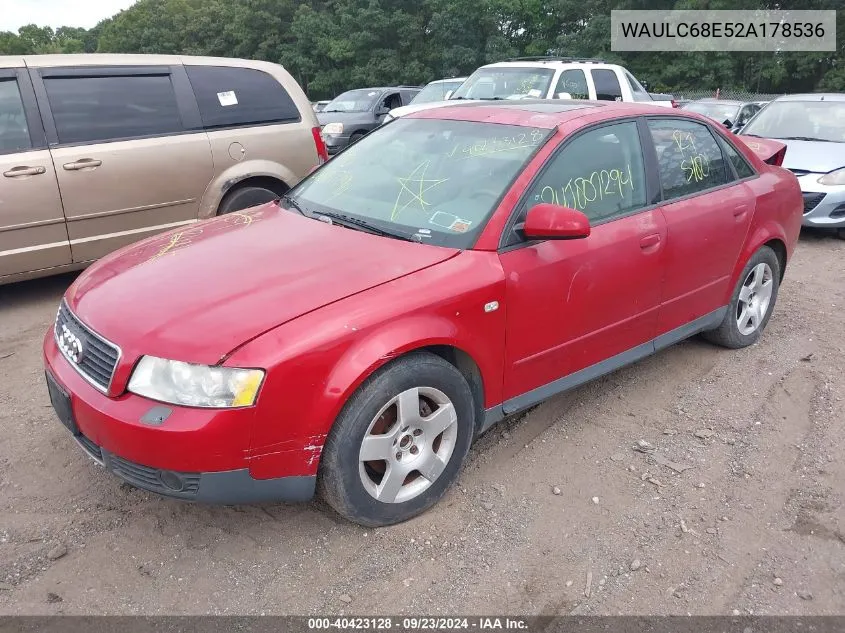 WAULC68E52A178536 2002 Audi A4 1.8T