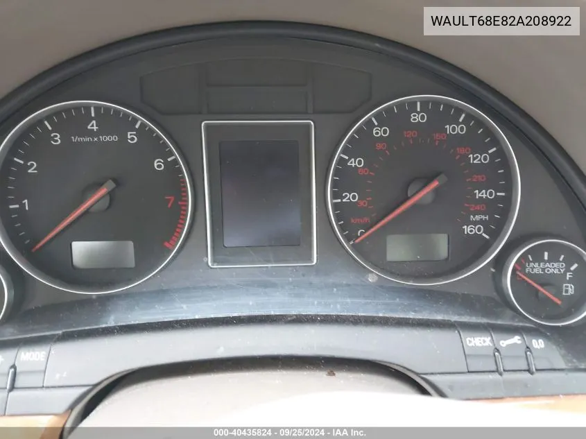 WAULT68E82A208922 2002 Audi A4 3.0