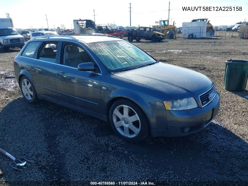 2002 Audi A4 3.0 Avant VIN: WAUVT58E12A225158 Lot: 40788565