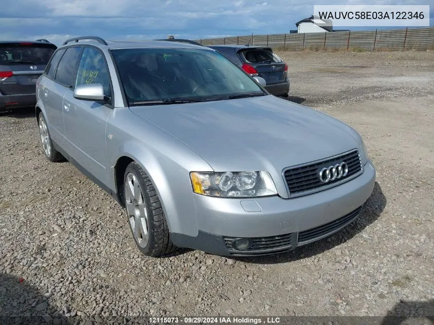 WAUVC58E03A122346 2003 Audi A4