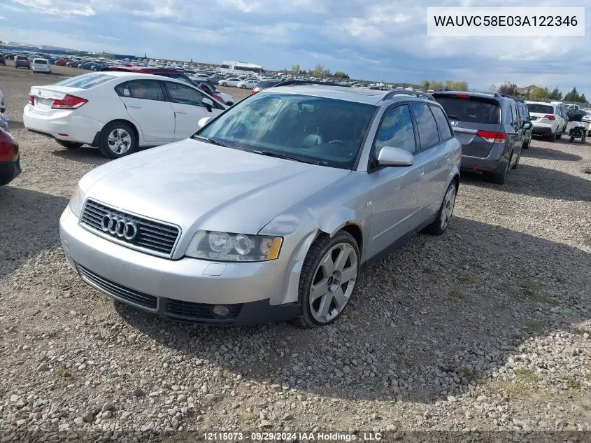 WAUVC58E03A122346 2003 Audi A4