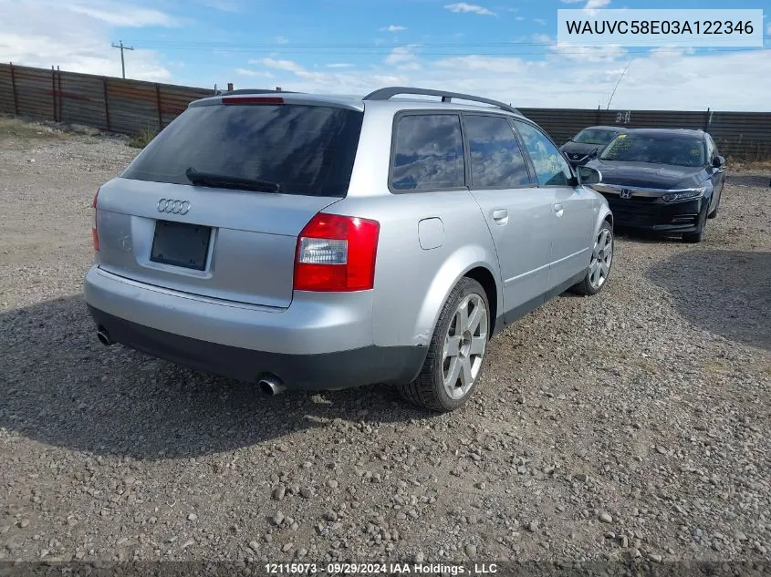 WAUVC58E03A122346 2003 Audi A4