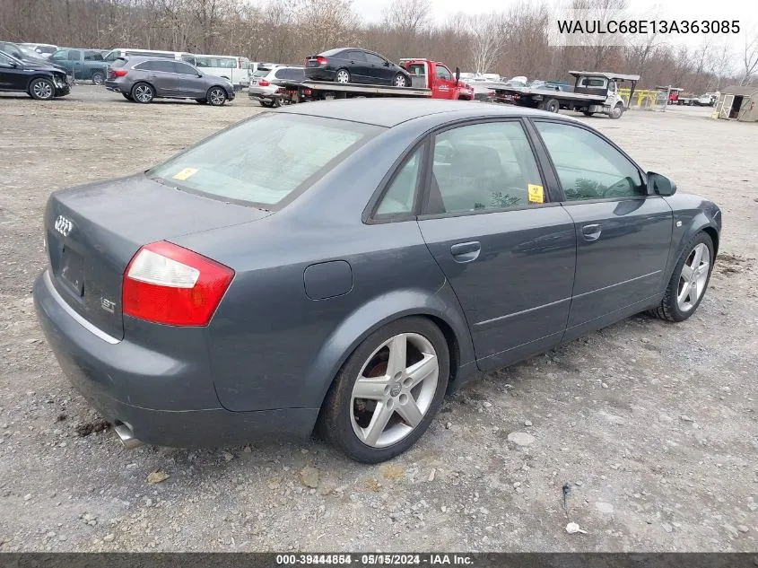 WAULC68E13A363085 2003 Audi A4 1.8T