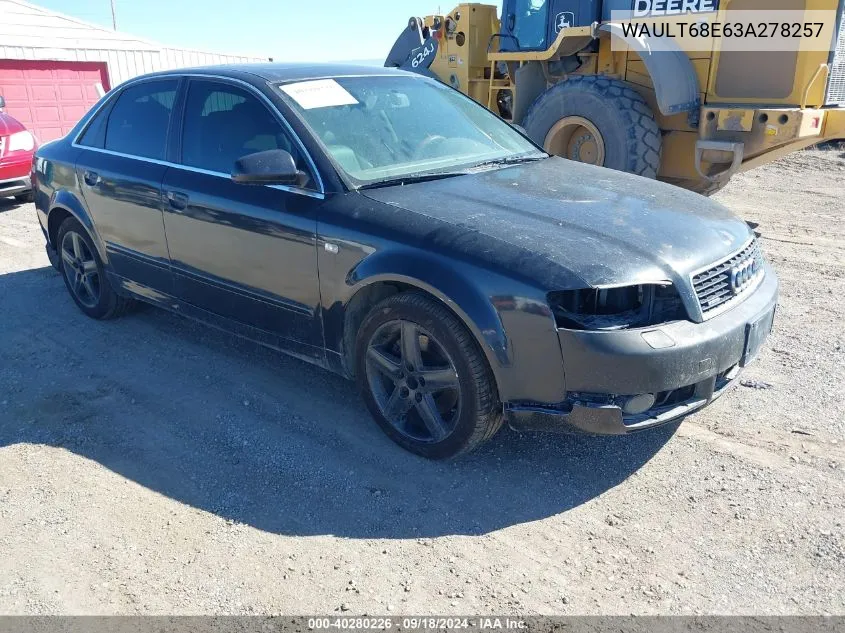 WAULT68E63A278257 2003 Audi A4 3.0