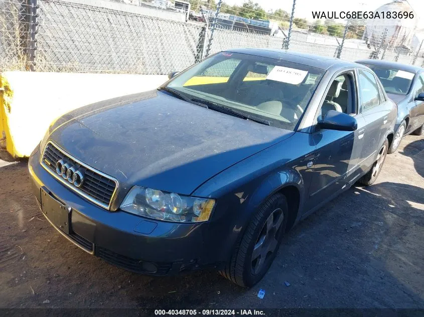 WAULC68E63A183696 2003 Audi A4 1.8T Quattro