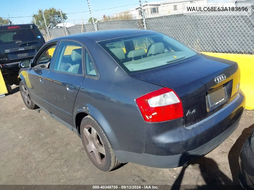 WAULC68E63A183696 2003 Audi A4 1.8T Quattro