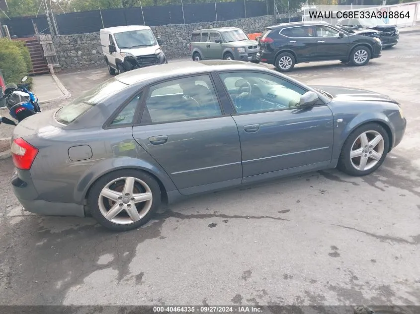 WAULC68E33A308864 2003 Audi A4 1.8T