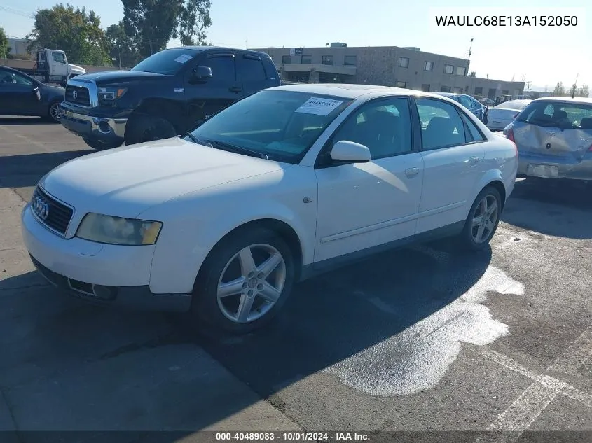 WAULC68E13A152050 2003 Audi A4 1.8T