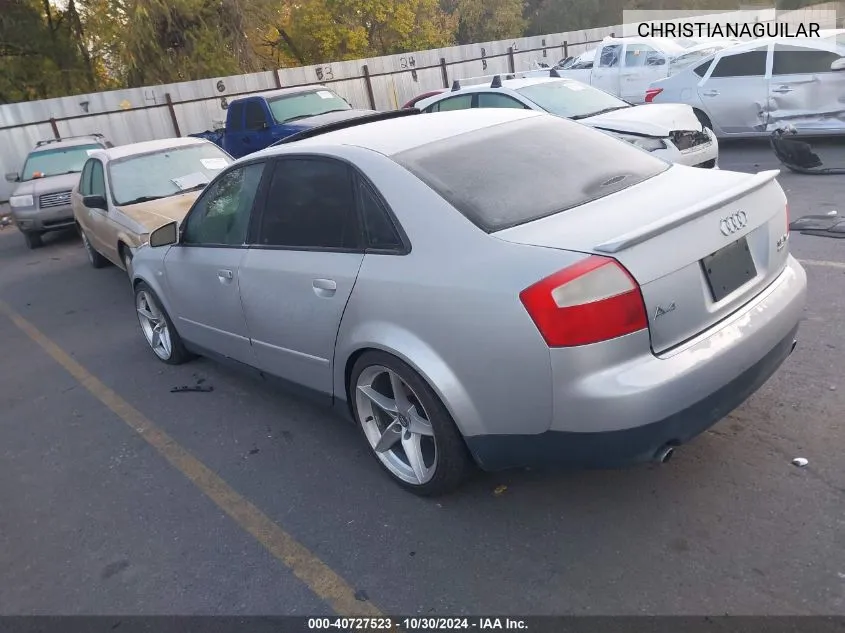 2003 Audi A4 1.8T VIN: CHRISTIANAGUILAR Lot: 40727523