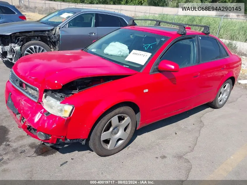 WAULC68E94A290145 2004 Audi A4 1.8T