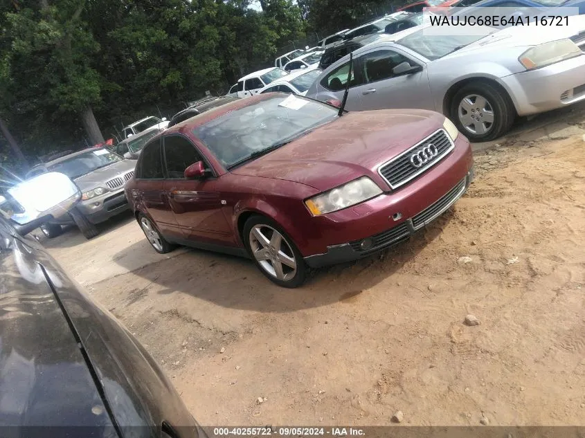 WAUJC68E64A116721 2004 Audi A4 1.8T